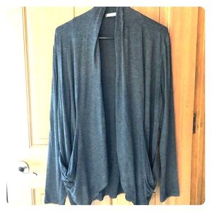 Charcoal gray sweater jacket